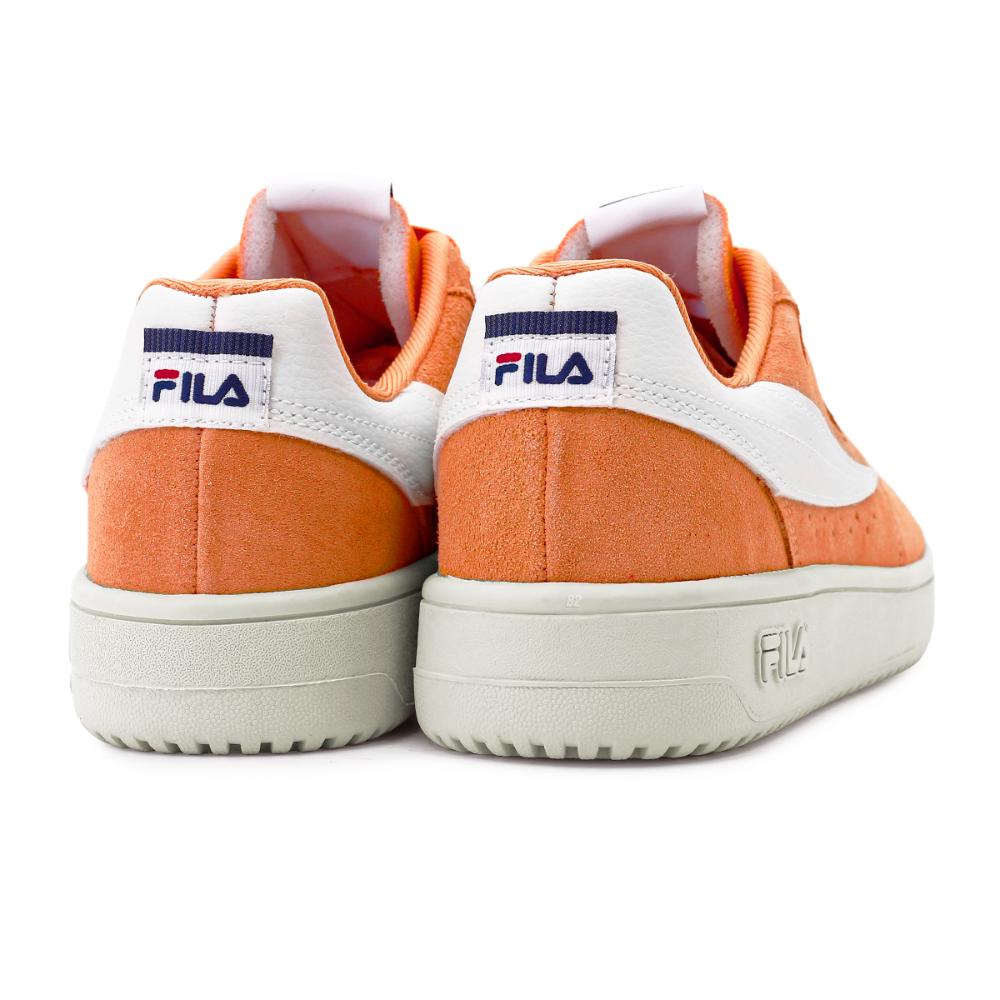 Miniatura Tênis Fila Acd Classic Se Masculino + 3 Pares de Meias Laranja / Branco - 38