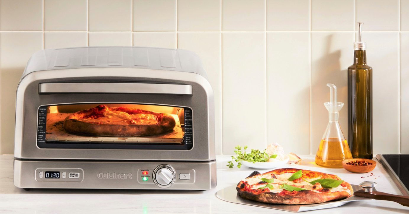 Miniatura Forno de Pizza em Aço Escovado 17L 127V Cuisinart