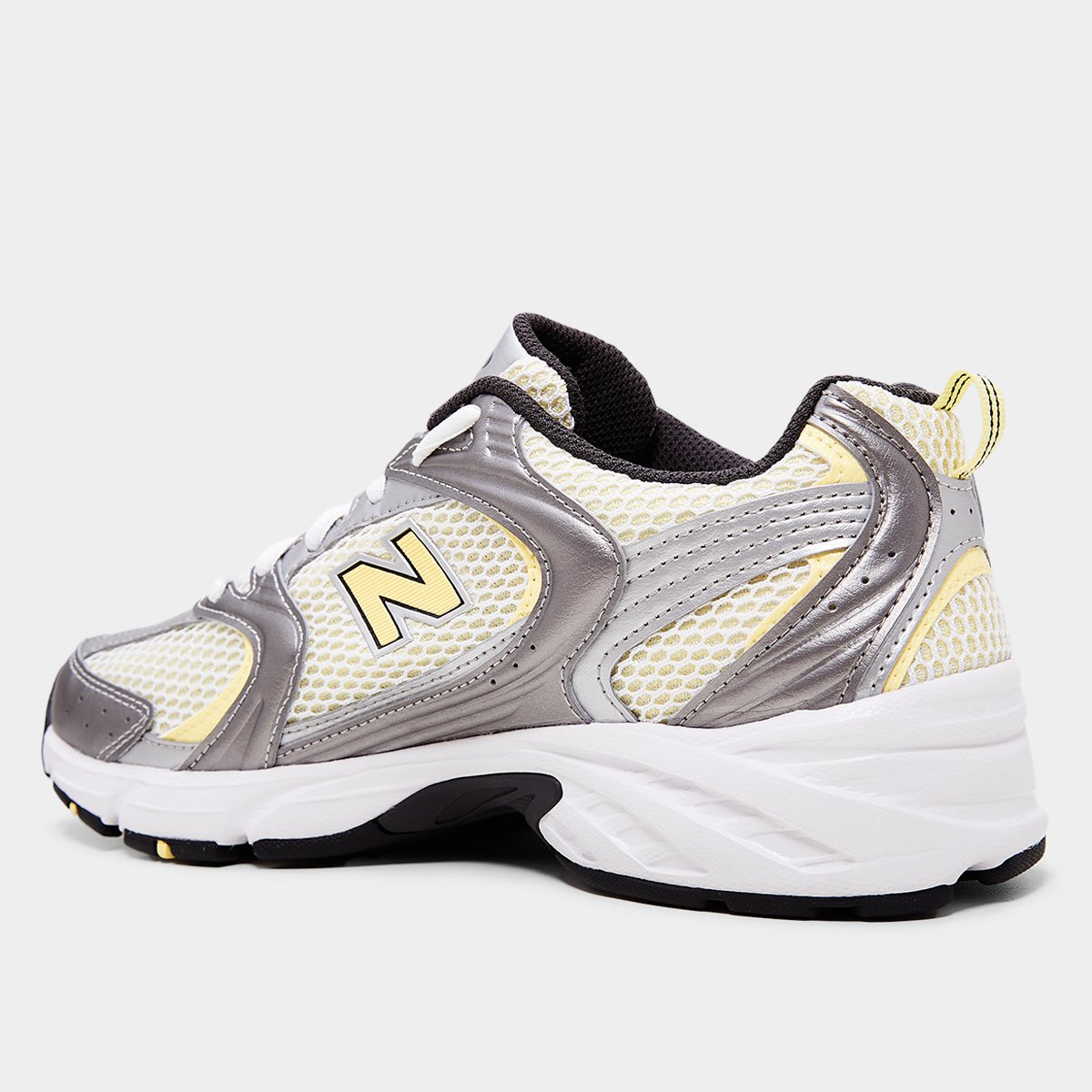 Miniatura Tênis New Balance 530 Cinza+Amarelo - 35