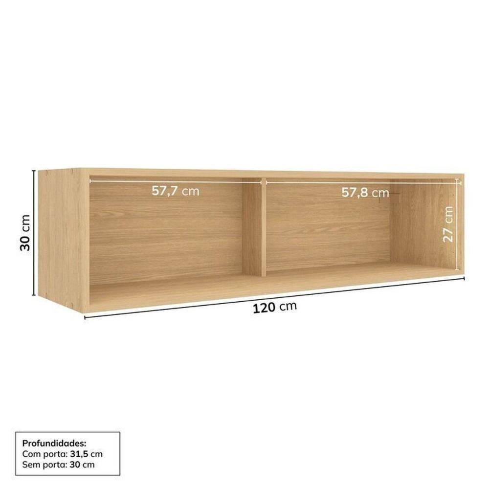 Cozinha Modulada 5 Peças 3 Aéreos 2 Balcões Nara Cabecasa Madeiramadeira Avena