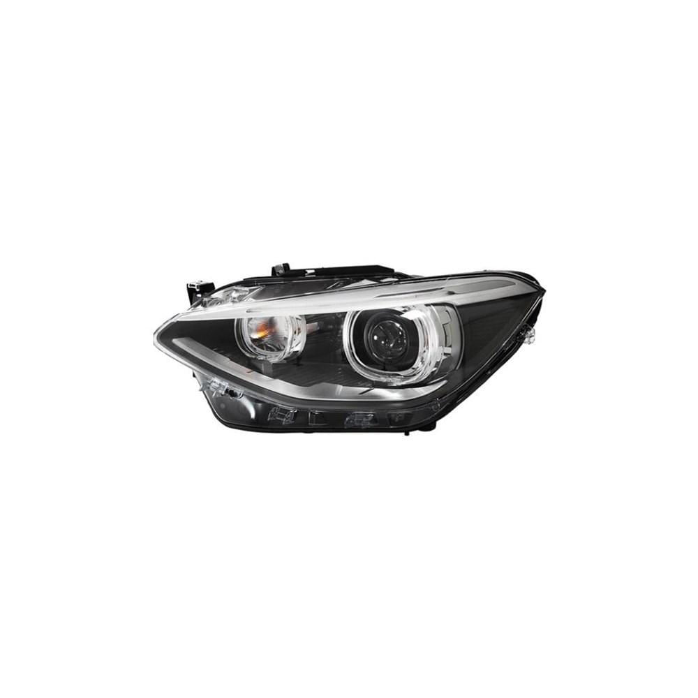 Miniatura Farol Bi-Xenon E Led Bmw Serie 1 118I 2011 Em Diante Lado Es