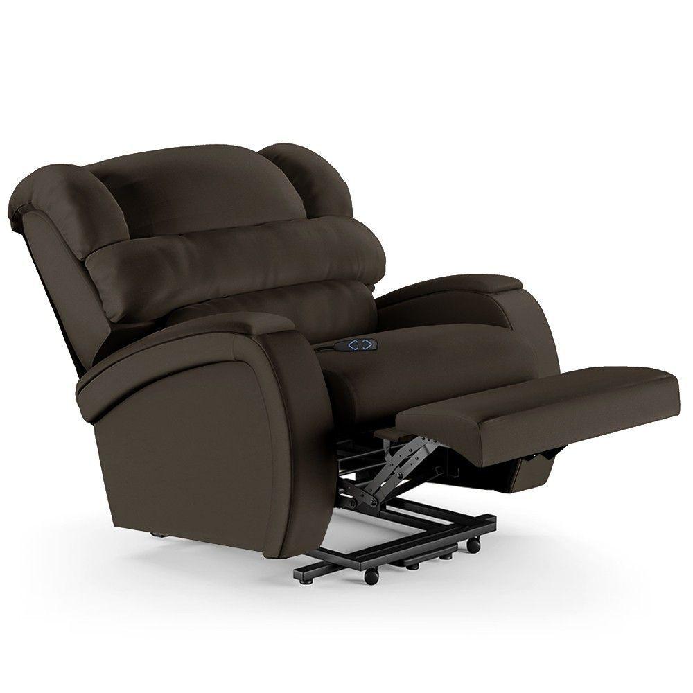 Miniatura Poltrona Do Papai Reclinável Kalie Elevação Lift Elétrico Fh9 Pu Marrom - Mpozenato