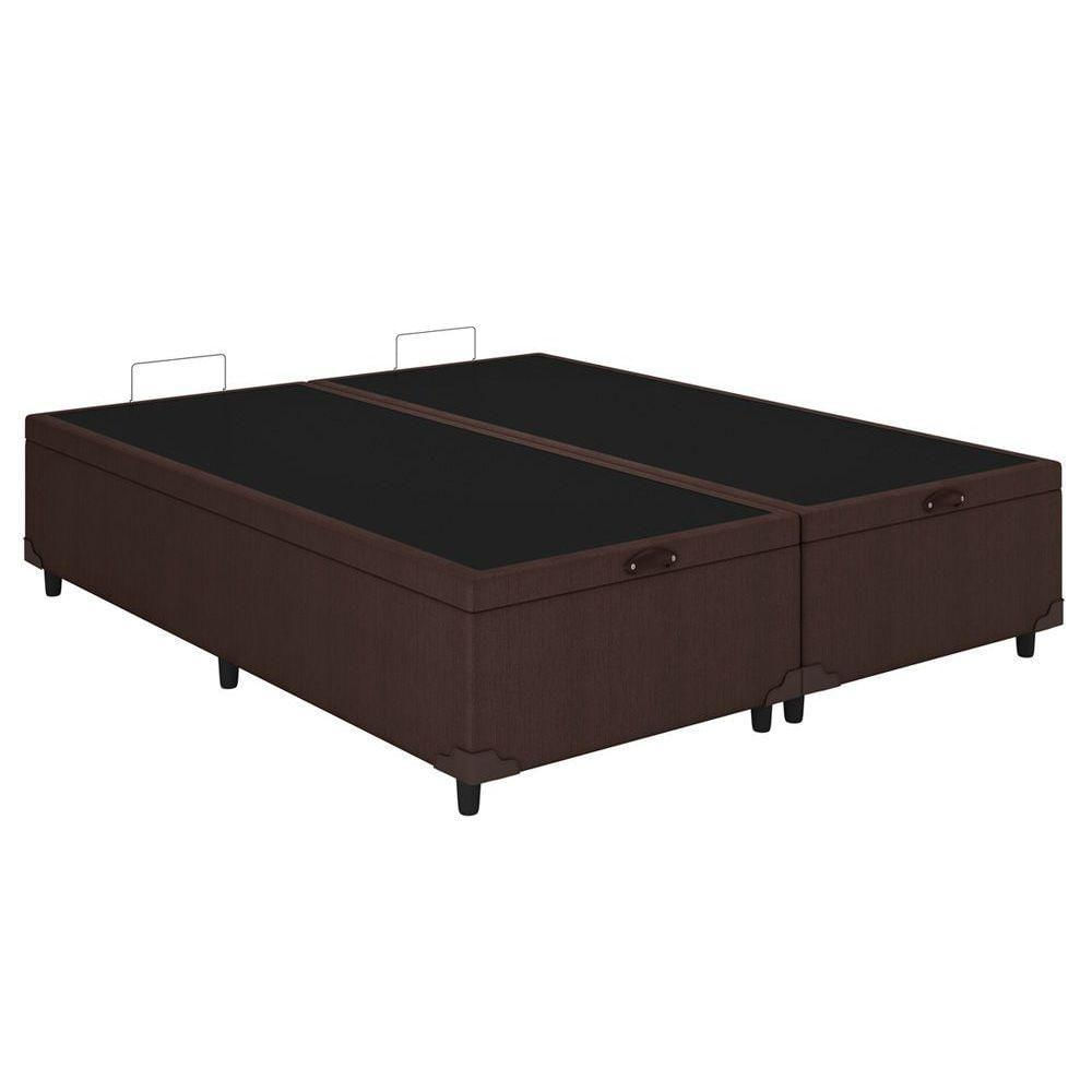 Miniatura Cama Box Baú Casal Universal Courano Brown (138x188x35) - Costa Rica