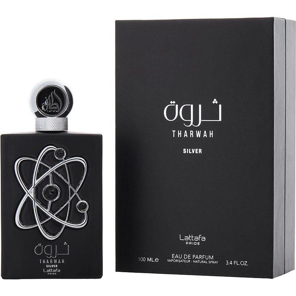 Miniatura Perfume Unisex Lattafa Pride Tharwah Silver Eau De Parfum 100 Ml