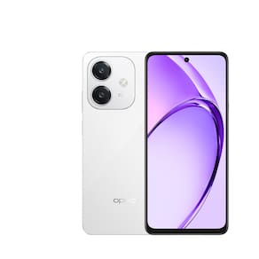 Miniatura Smartphone Oppo A60 4G Branco 256GB, 8GB RAM, Câmera Traseira de até 50MP, Tela 6.67", 90Hz, IP54 e Processador Snapdragon 6s Gen1