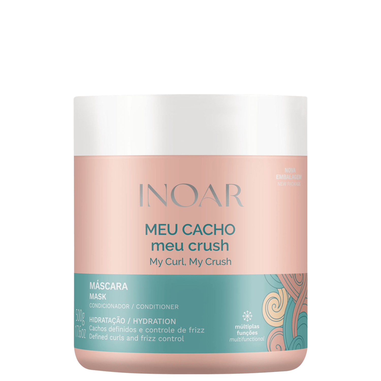 Miniatura Inoar Meu Cacho, Meu Crush - Máscara Capilar 500g