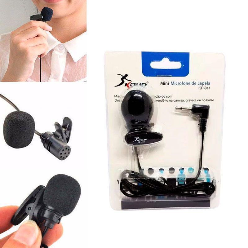 Miniatura Microfone De Lapela Knup Kp-911 Microfone - Knup - Lapela