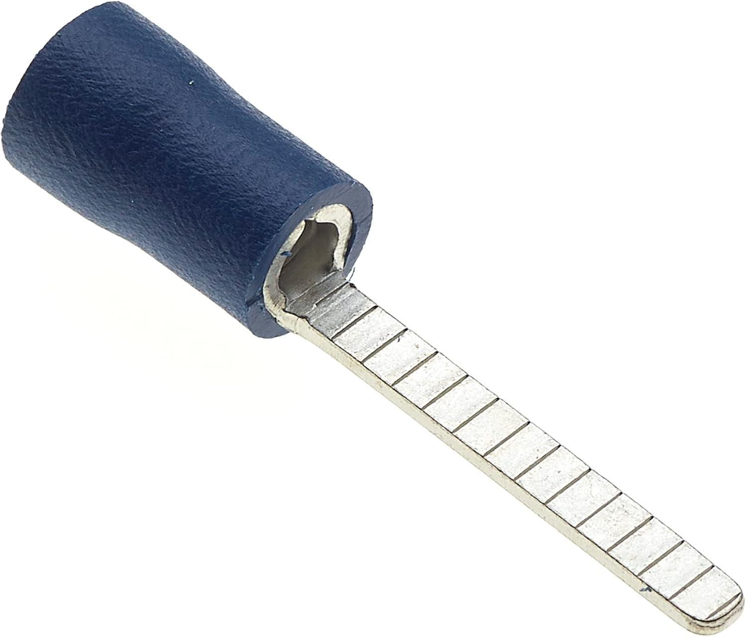 Miniatura 100X Terminal Pino Chato Fio E Cabo1,5 A 2,5Mm Pino 18Mm