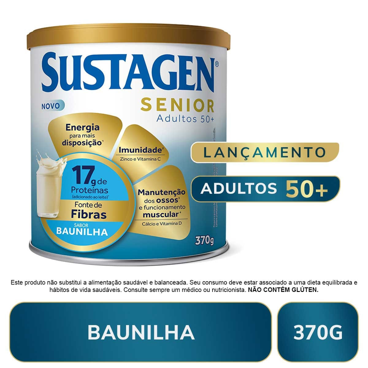 Miniatura Complemento Alimentar Sustagen Senior 50+ Baunilia 370g