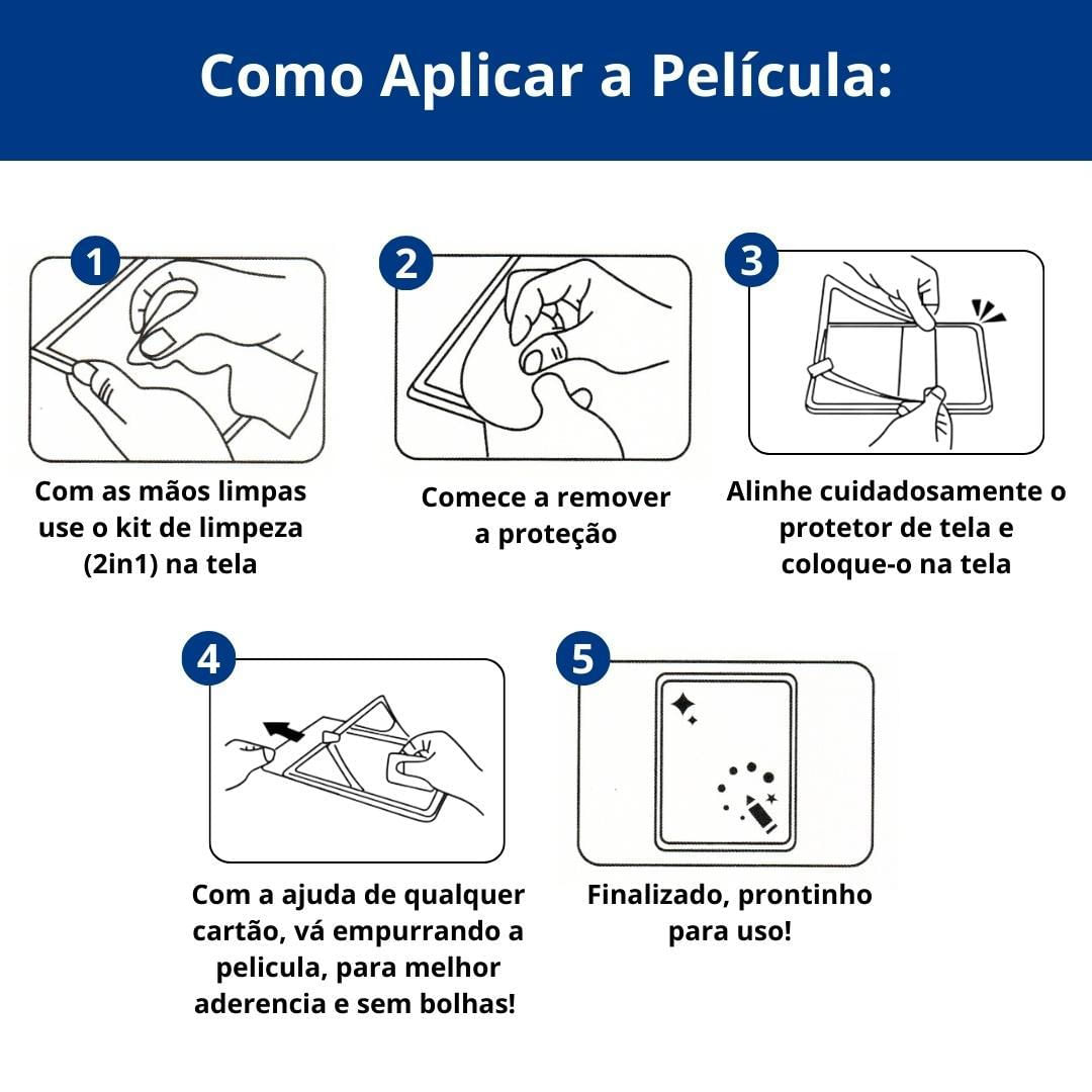 Miniatura Protetor Tela Cerâmica Fosca Para Galaxy Tab A9+ 2023
