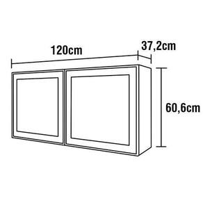 Cozinha Completa Bartira Linea com 13 Portas e 6 Gavetas e 9 Prateleiras - 562,6cm de largura Branca