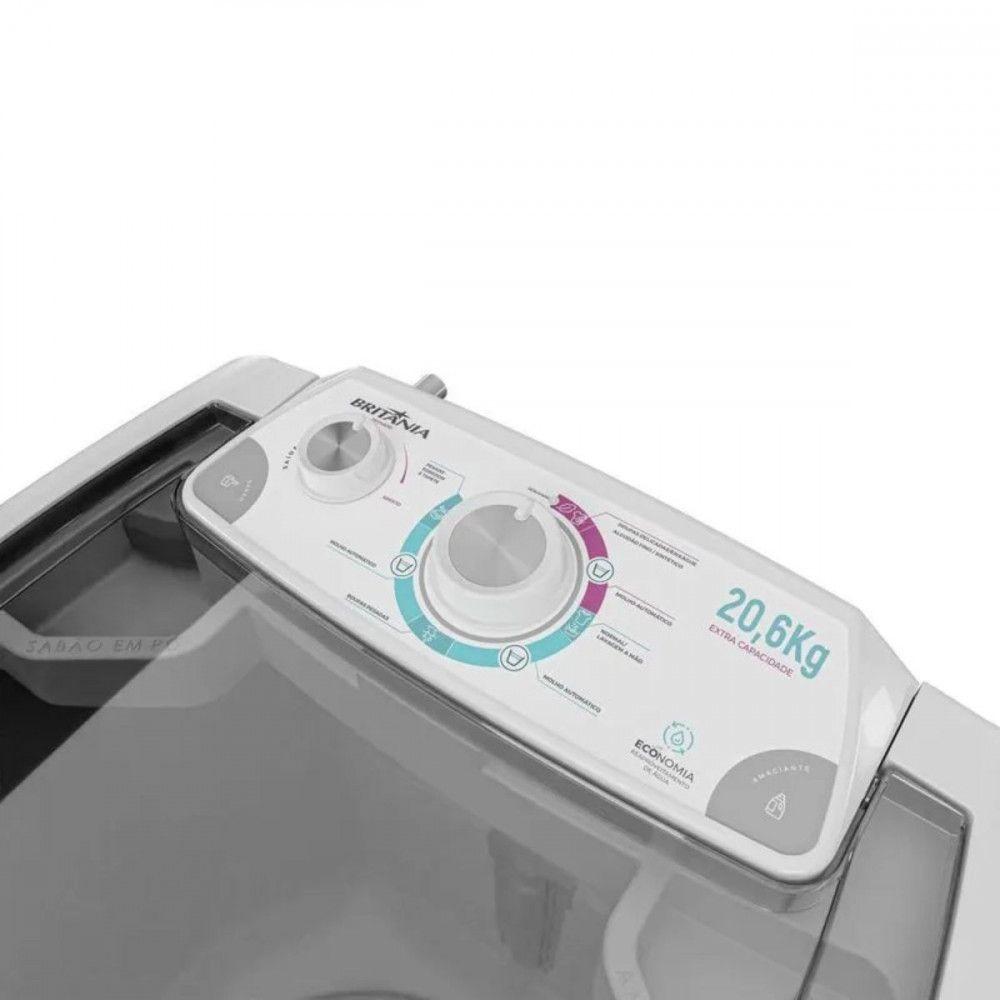 Miniatura Lavadora Semi Automática Britânia 7 Programas 20,6kg BLR04 Branco 220V