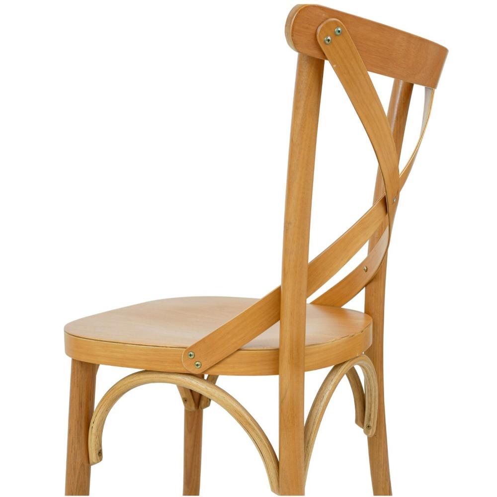 Miniatura Conjunto 4 Cadeiras de Madeira Maciça Tauarí X Texas Nozes