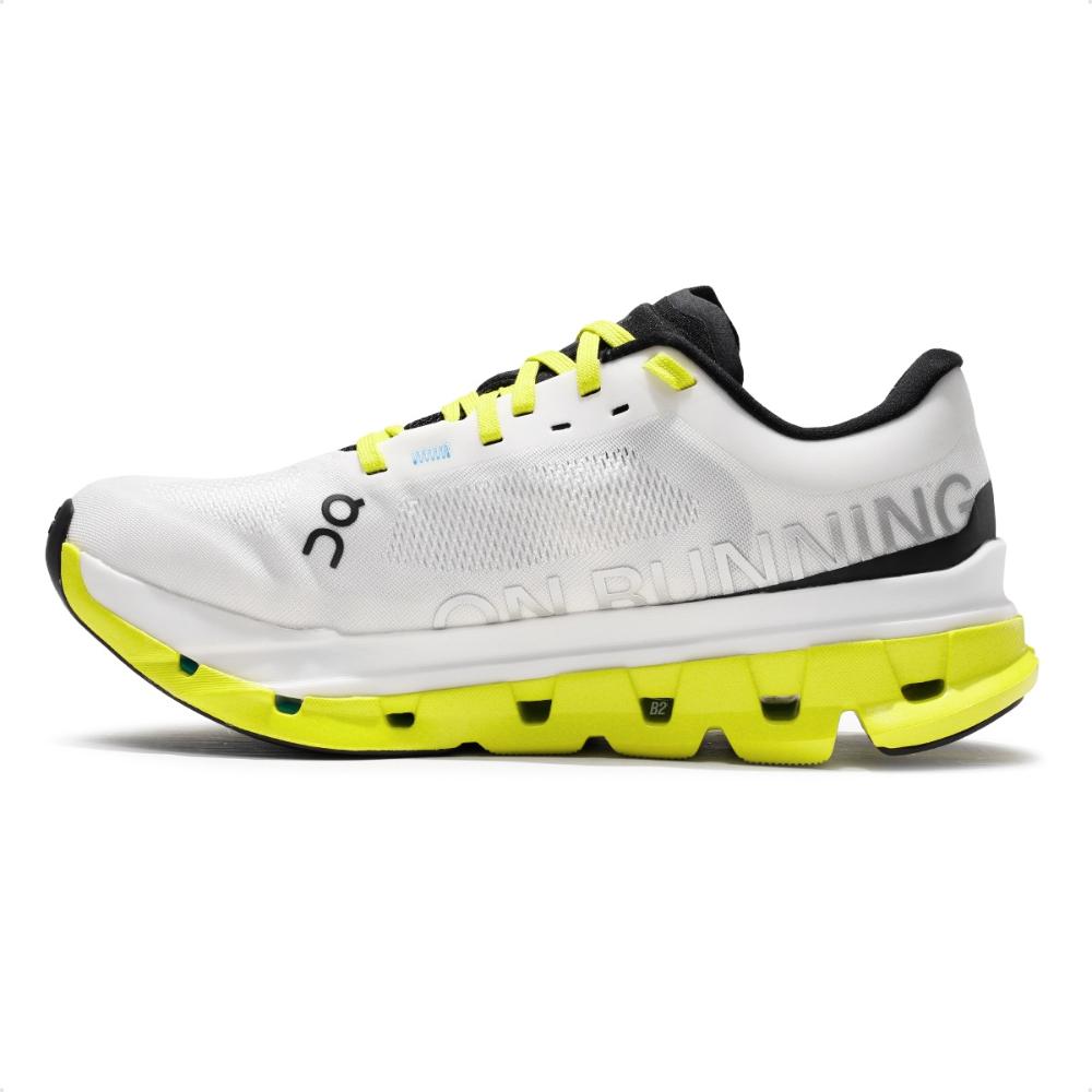 Miniatura Tênis On Running Cloudflow 5 Feminino Branco / Amarelo - 34