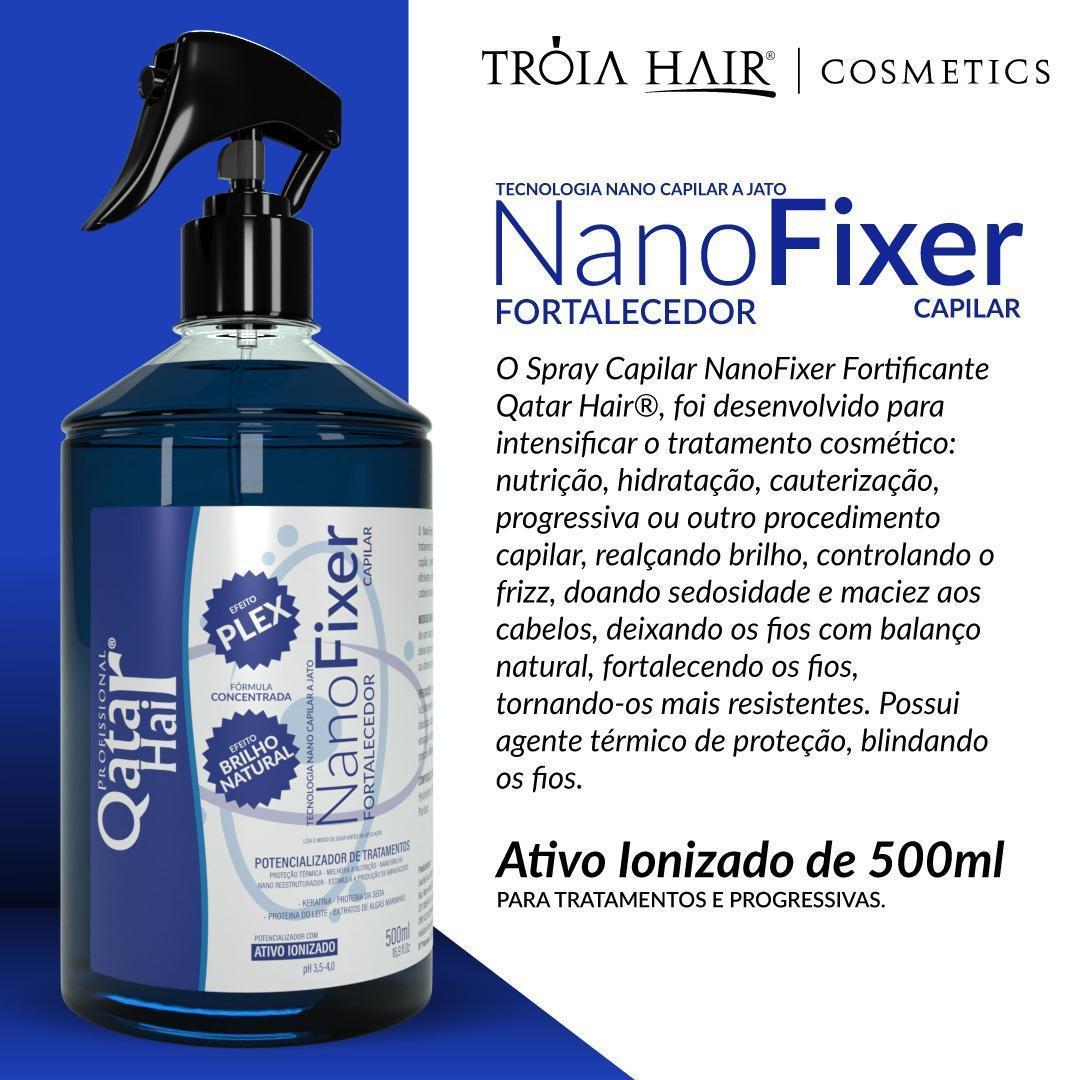 Miniatura Kit Organic + Queratina Liquida 210Ml + Nanofixer Troia Hair