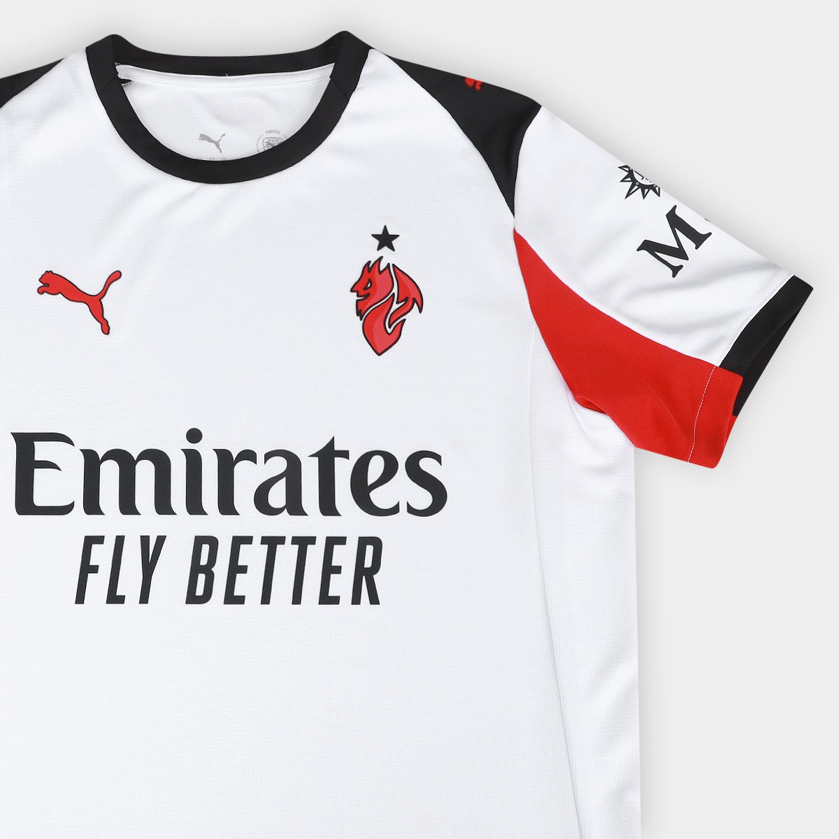 Camisa Milan Away 25/26 s/n Torcedor Puma Masculina Branco - EGG