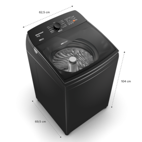 Máquina de Lavar 14kg Brastemp BWJ14A9 Platinum Smart Sensor Cinza 110V