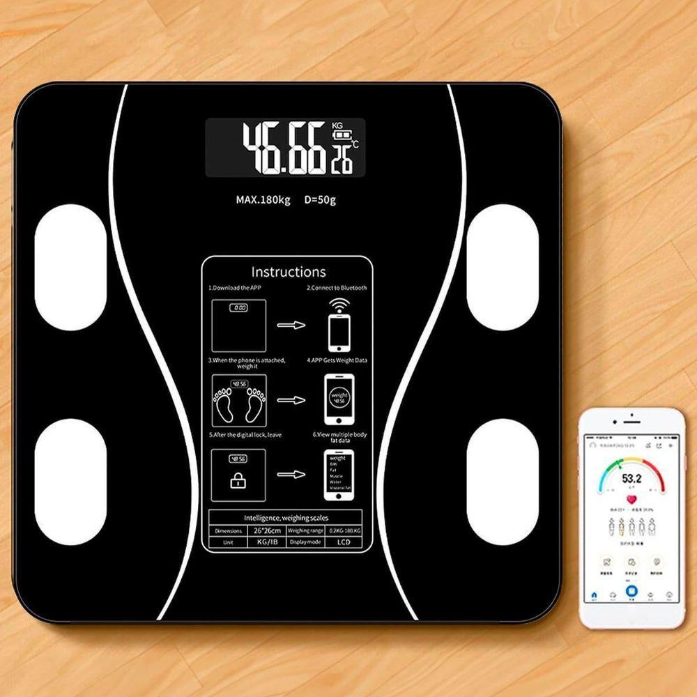 Balança Inteligente Bioimpedância Digital Bluetooth