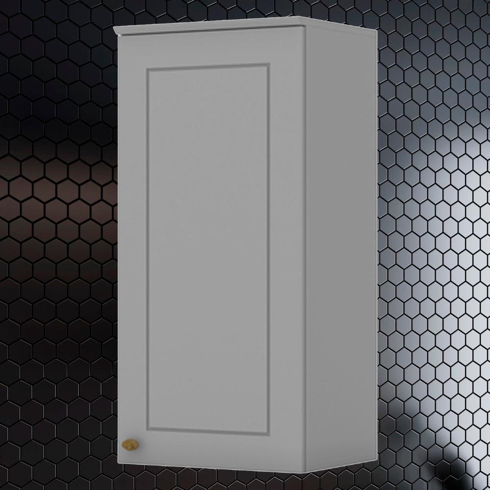 Miniatura Armario Aereo 1 Porta Mdf 40 Cm Americana C364 Cinza Henn