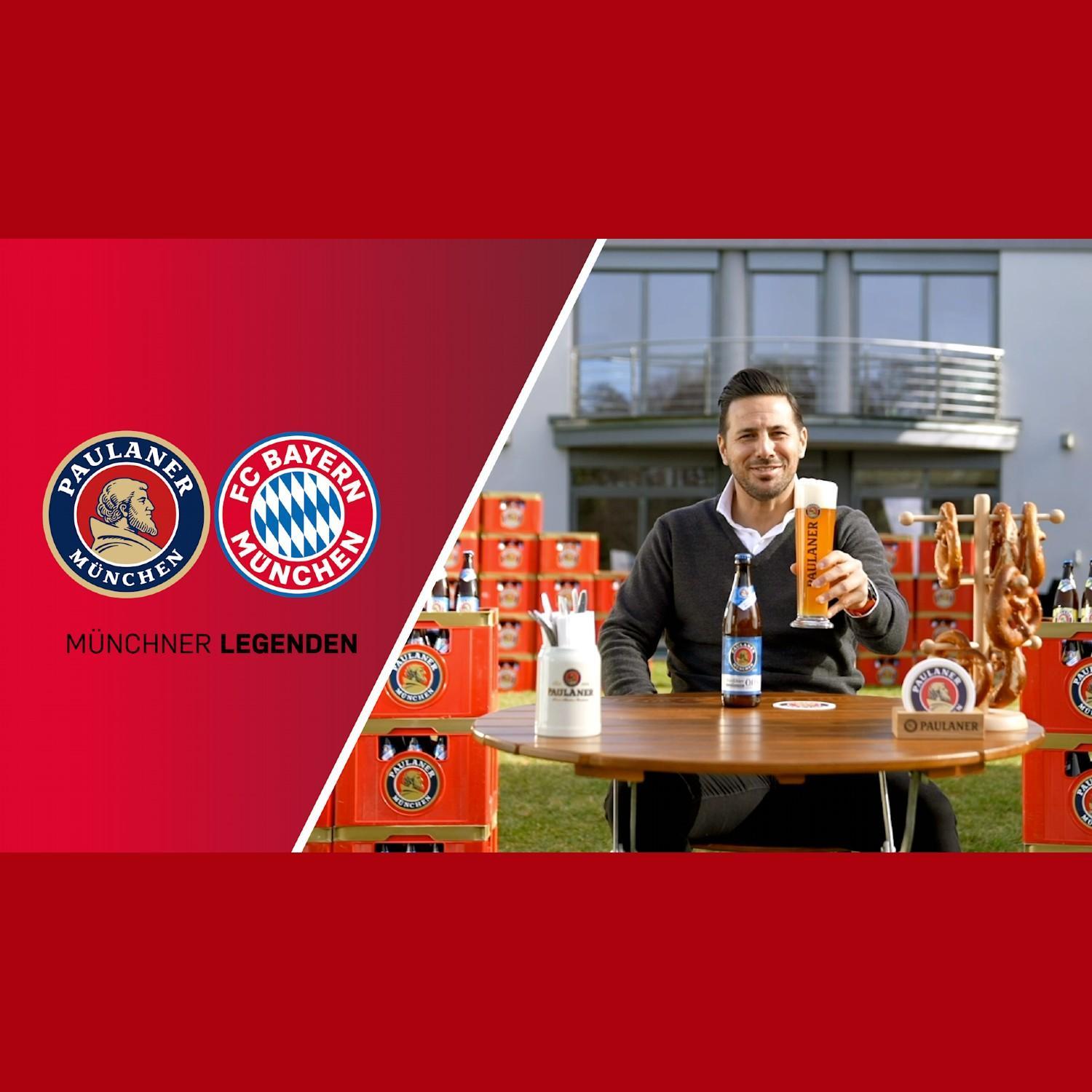 Miniatura Cerveja Paulaner Weissbier Fc Bayern Munchen Lata 500Ml