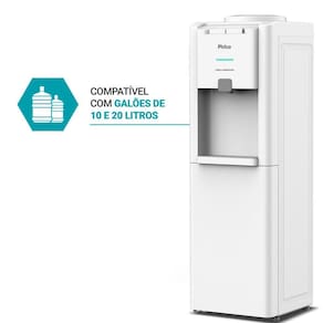 Miniatura Bebedouro de Água Philco PBE80A com Sistema Eletrônico e Gás Refrigerante R600a - Branco 110V