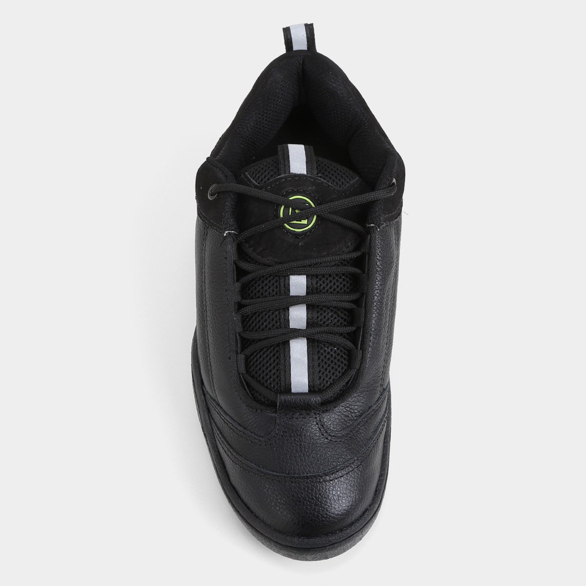 Miniatura Tenis Qix Contest Couro Masculino Preto+verde - 37