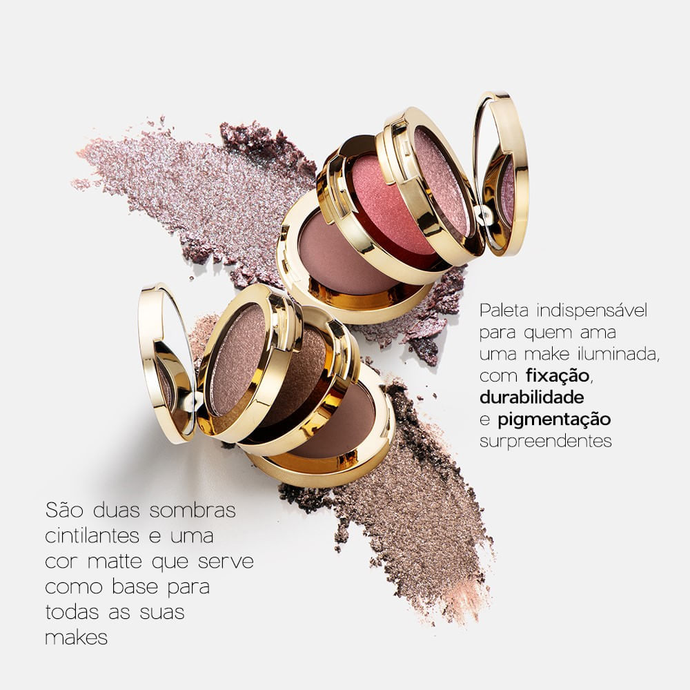 Miniatura Trio de Sombras Nádia Tambasco by Océane - 3 To Go Palette Hazel