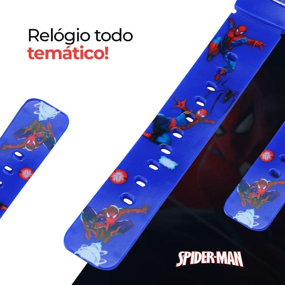 Miniatura Relogio Digital Menino Infantil + Oculos Sol + Colar + Caixa Heroi Original Esportivo Ajustavel Data