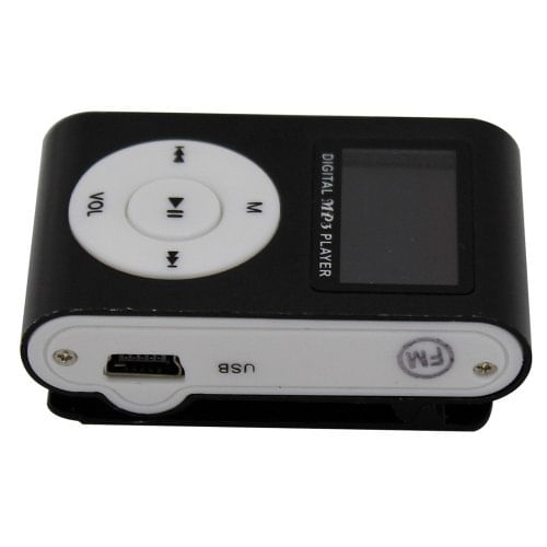 Miniatura Mini Mp3 Player Clip Visor LCD Entrada Cartão de até Music player
