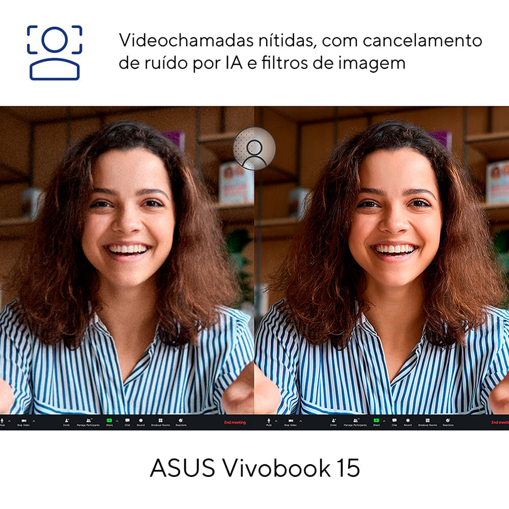 Notebook Asus VivoBook 15, 13ªGer, IntelCore i5, 8GB, 512GB SSD, W11 Home, 15.6'' FHD, Cool Silver - X1504VA-NJ1740W Bivolt
