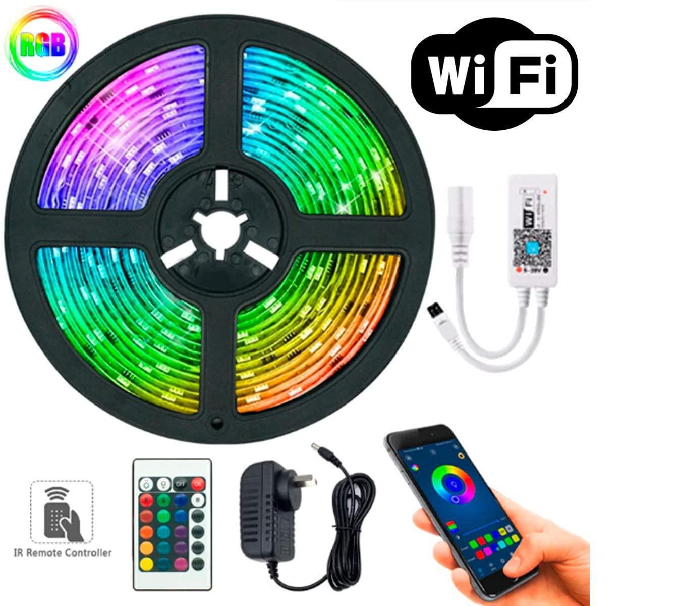 Miniatura Fita Led Rgb Wifi Inteligente + Fonte