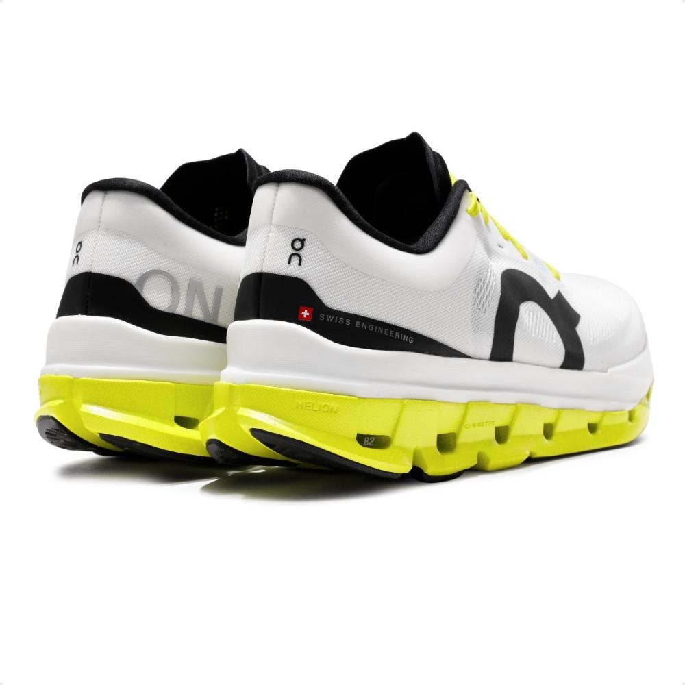 Miniatura Tênis On Running Cloudflow 5 Feminino Branco / Amarelo - 34