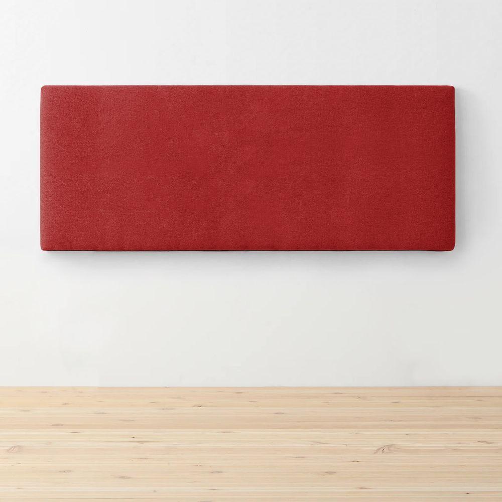 Miniatura Cabeceira Painel Queen Lisa 160cm Suede Vermelho - Am Interiores