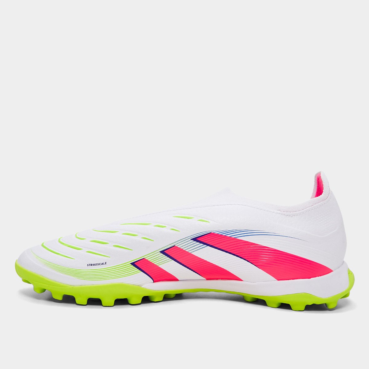 Chuteira Society Adidas Predator League LL Unissex Branco+Rosa - 37