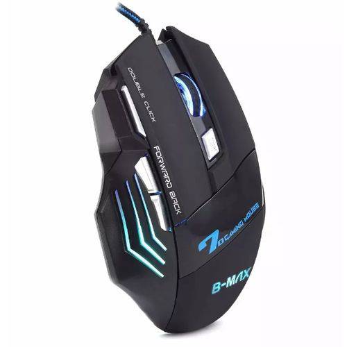 Miniatura Mouse Gamer Profissional BMax X7 Gaming Preto 7D / 2400DP