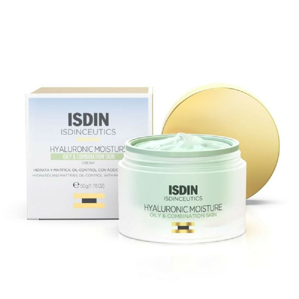 Miniatura Creme Facial Anti-Sinais Isdin Hyaluronic Moisture Pele Mista e Oleosa 50g