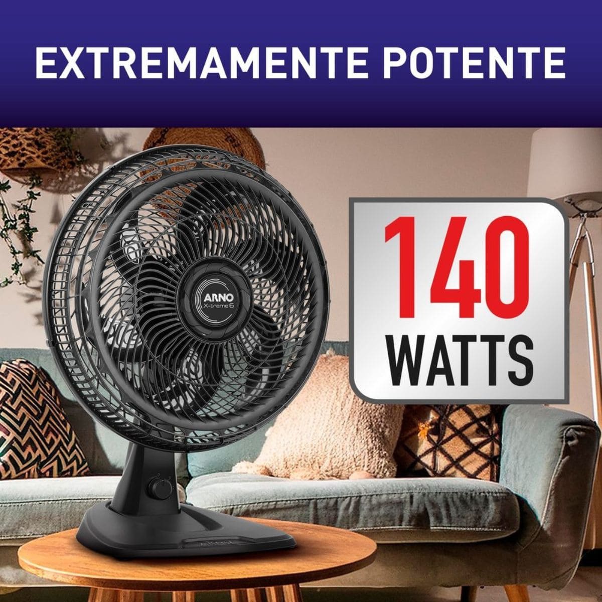 Miniatura Ventilador 2 Em 1 Arno 40cm X-treme 6p Ve60 140w 110v 110V