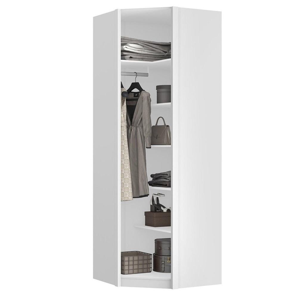 Miniatura Closet Modulado de Canto 45º sem Portas Altezza Branco