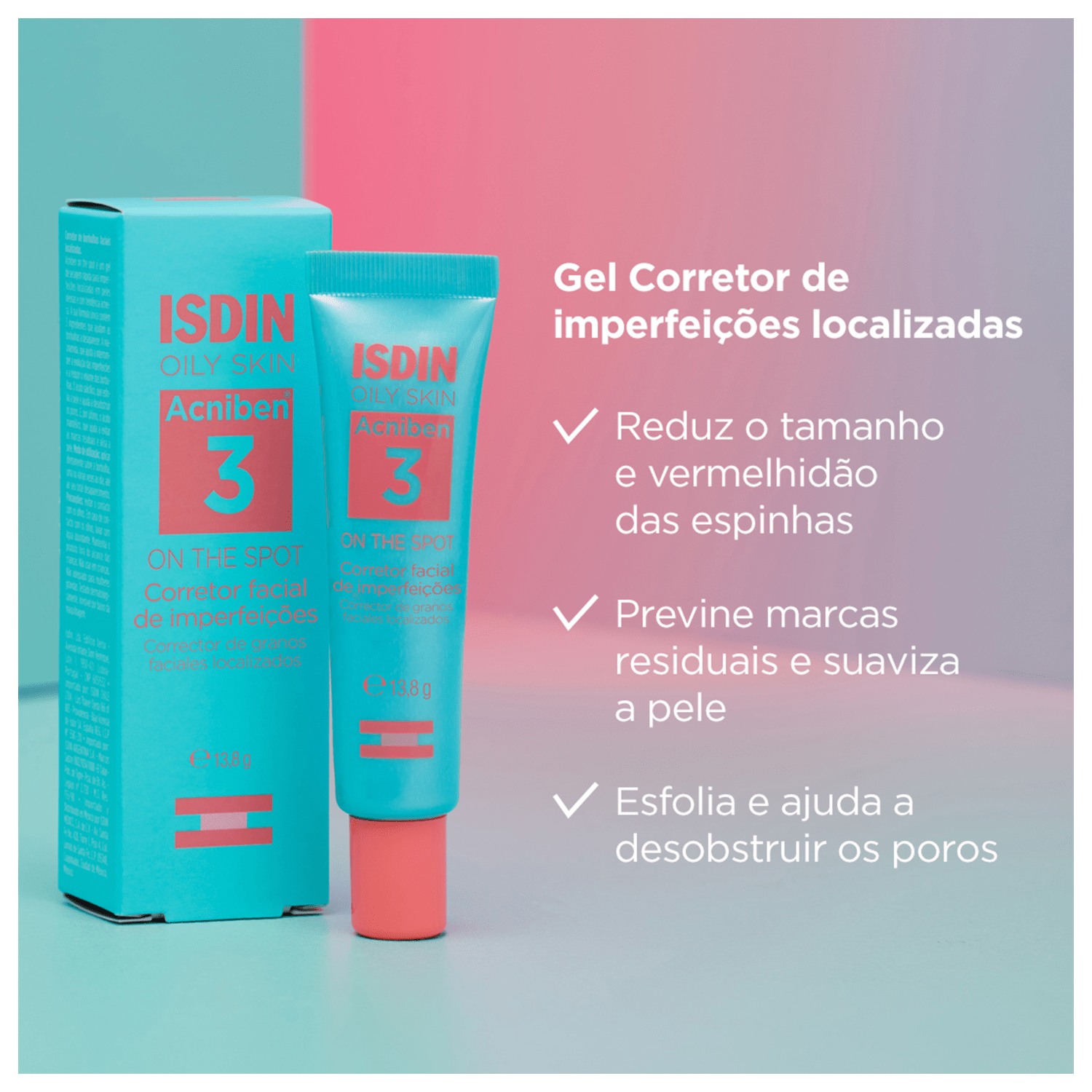 Miniatura ISDIN Acniben - Gel Secativo para Espinhas 13,8g