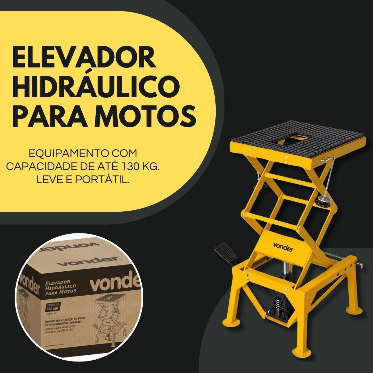 Miniatura Elevador Hidráulico Motos Motocross Off Road 130Kg Vonder