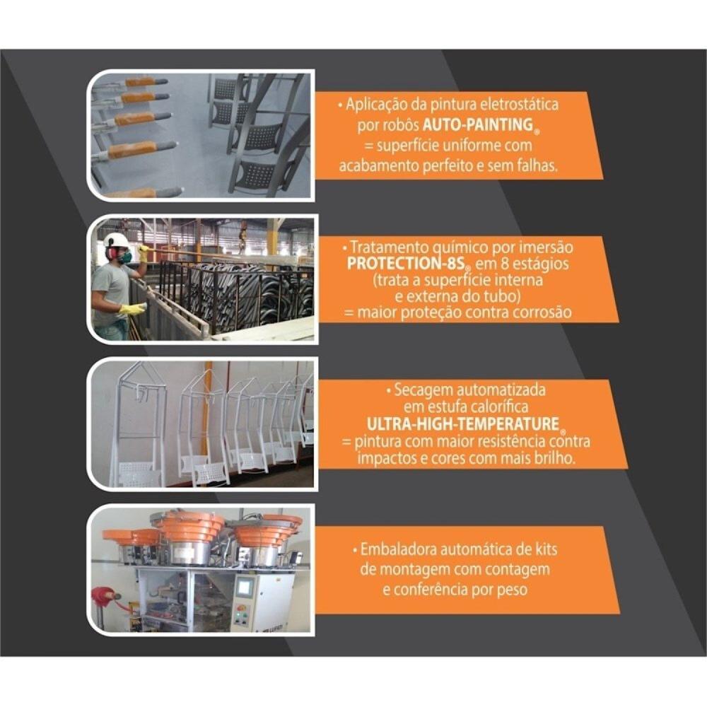 Miniatura Conjunto 2 Cadeiras Karina Ciplafe Bronze/Linho Bege