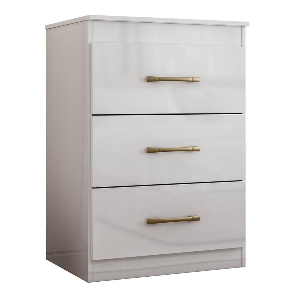 Miniatura Cômoda Vitória 3 Gavetas Branco - Moval Branco