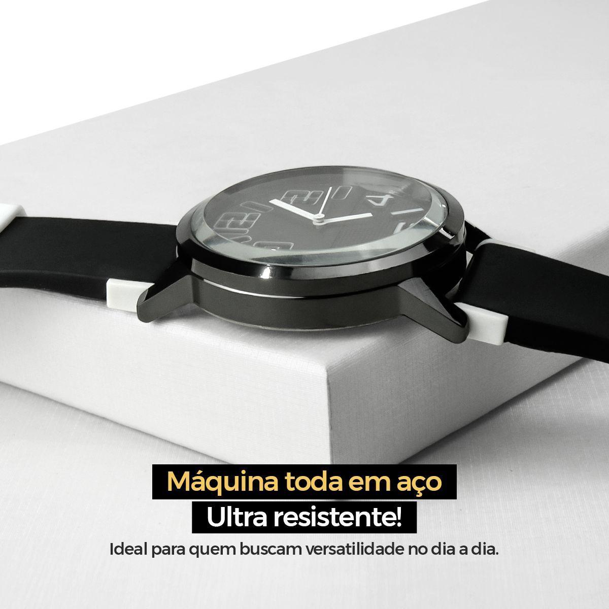 Miniatura Relogio Masculino Aço Inoxidável + Caixa Pesado Presente
