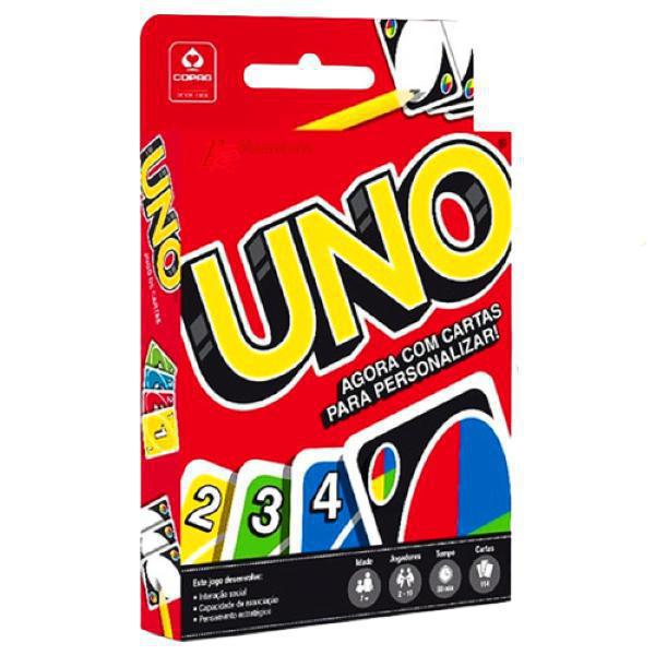 Miniatura Jogo De Cartas Uno - Com Cartas Para Personalizar Copag - Jogo de cartas e baralho - 7906518518255 - Uno - 7896008981891 - 1