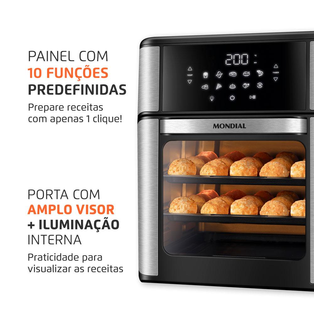 Fritadeira Air Fryer Oven 12L Mondial AFON-12L-BI 127V 127V