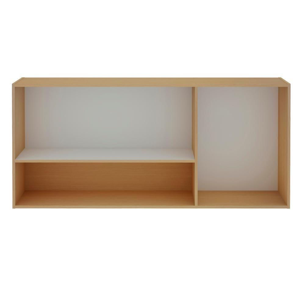 Miniatura Armário Multiuso Aéreo 3 Portas Nicho Freijó White Laca Brilho