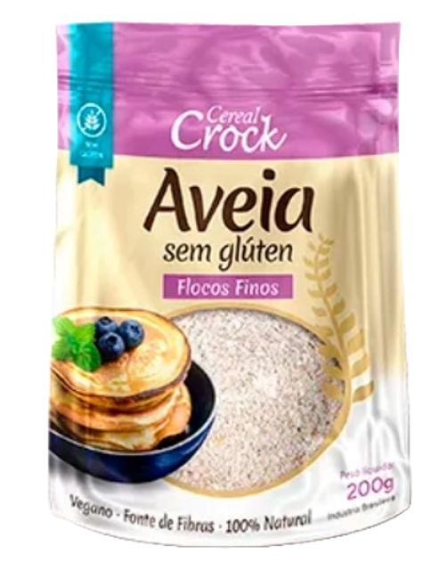 Miniatura Aveia Em Flocos Finos Sem Glúten Leve Croc 200G