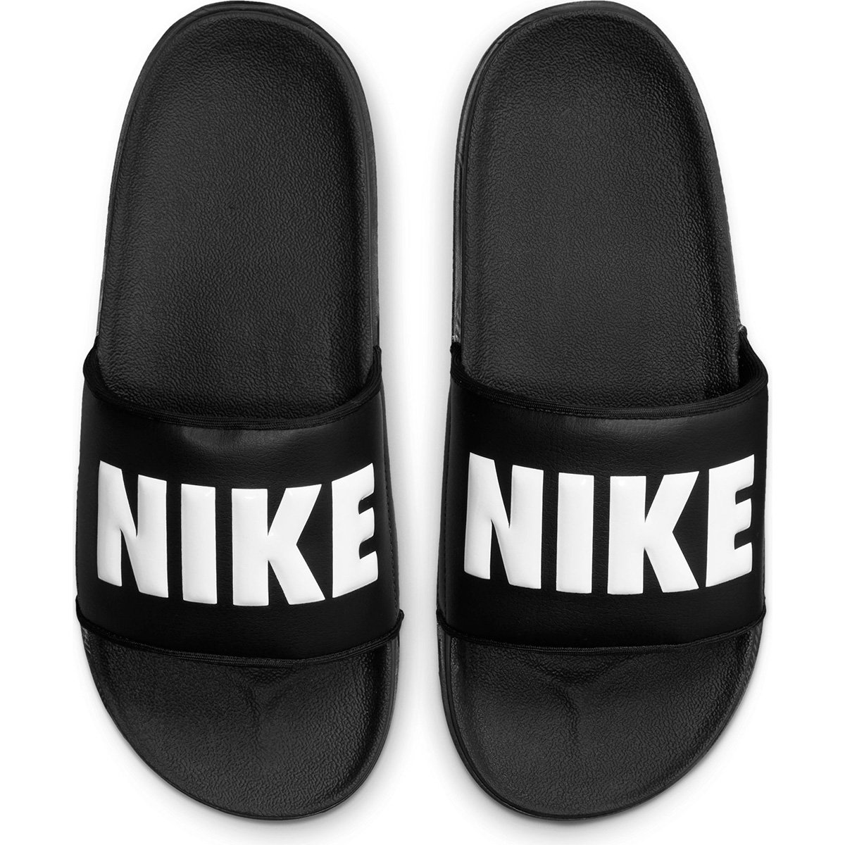 Miniatura Chinelo Nike OffCourt Slide Feminino Preto+Branco - 33.5