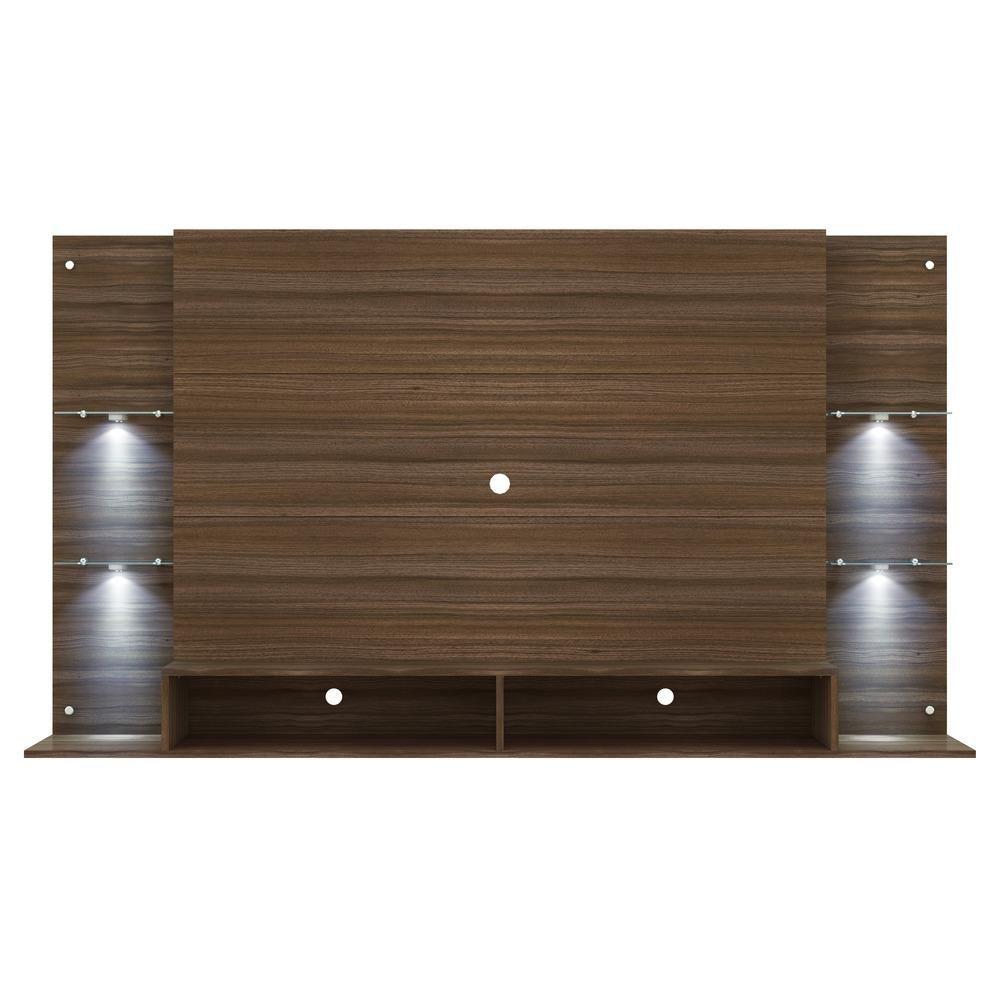 Painel Tv 60" Com 4 Leds Vegas Multimóveis V3396 Madeirado Madeirado