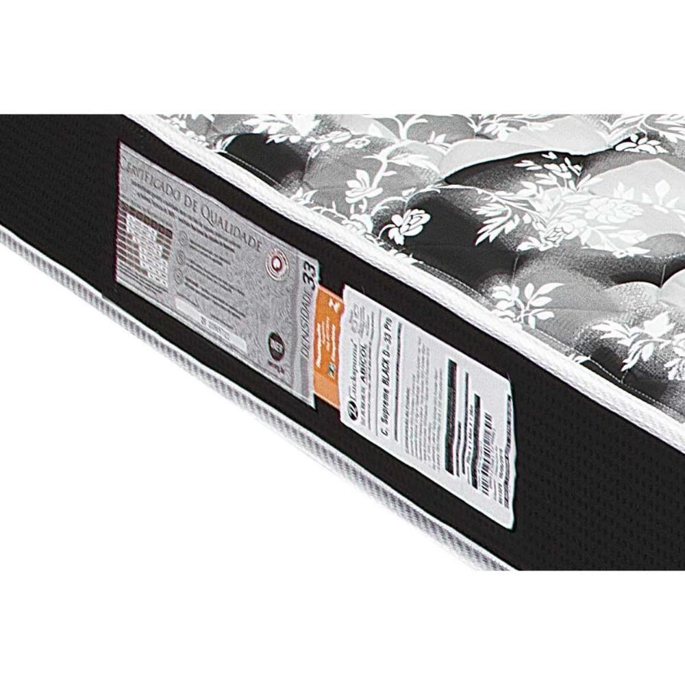 Miniatura Colchão Solteiro Espuma D33 Supreme Pillow Top Black (88x188x24) Luckspuma